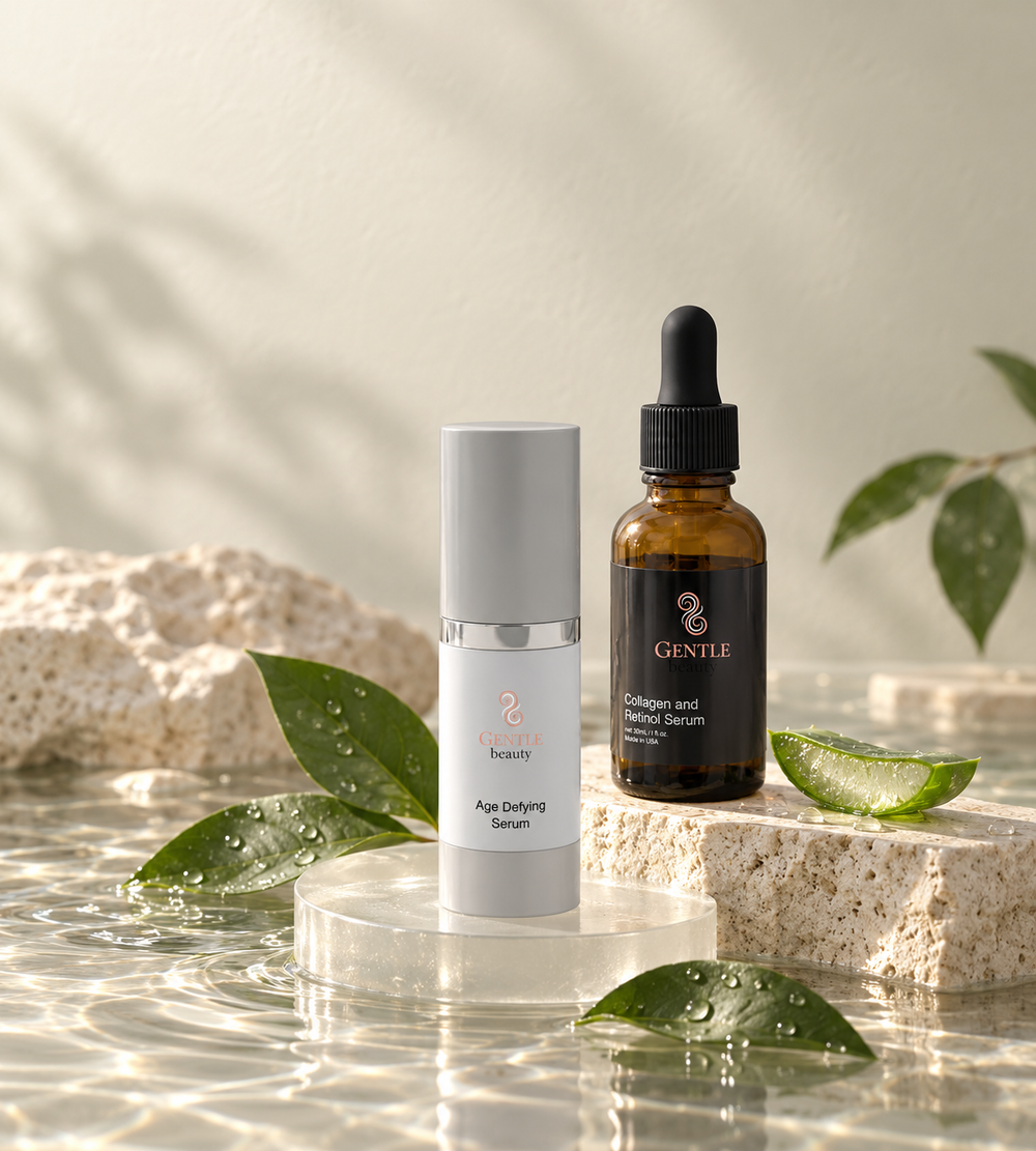 Gentle Beauty Age Defying Serum and Collagen and Retinol Serum